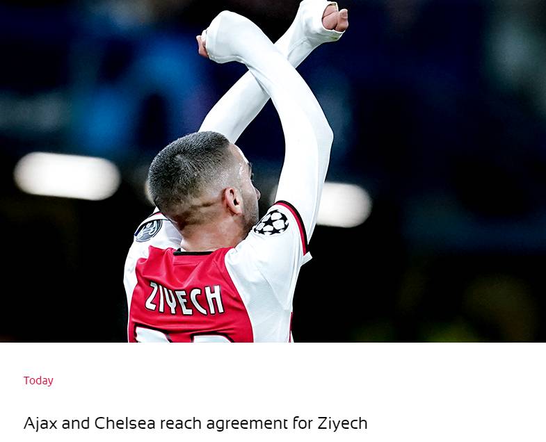 1xbet体育馆-包含切尔西求购阿贾克斯中场，斥巨额转会费的词条