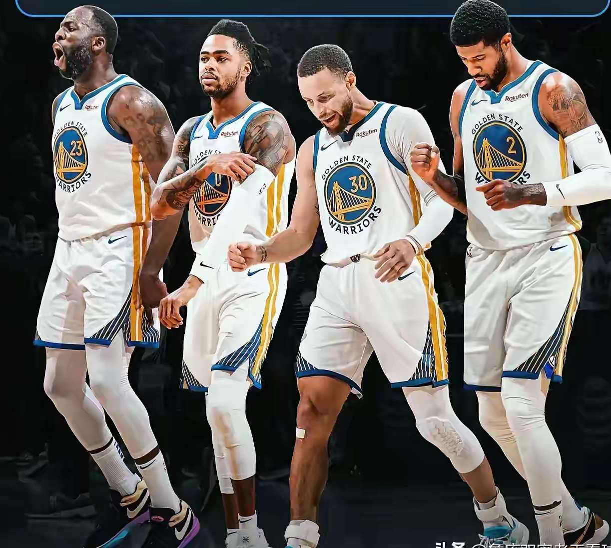 包含拉塞尔连得30+，为勇士取得一场胜利的词条